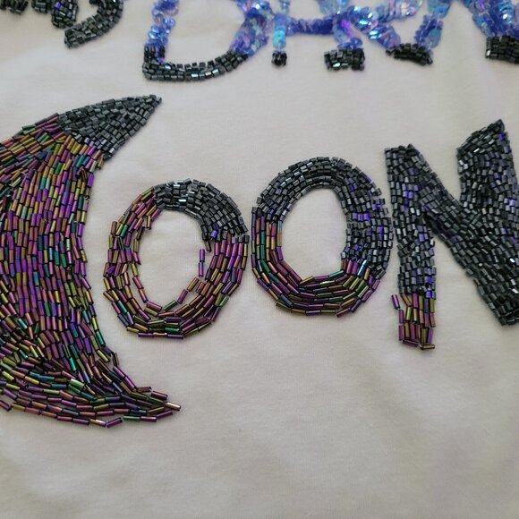 STUNNING SEQUINNED VINTAGE MISS SIXTY LARGE SLEEVELESS TOP - Picture 7 of 14